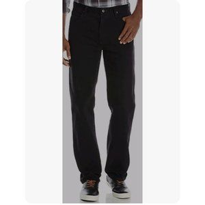 Wrangler Authentics Regular Fit Straight Leg Black Jeans Men’s 33x32